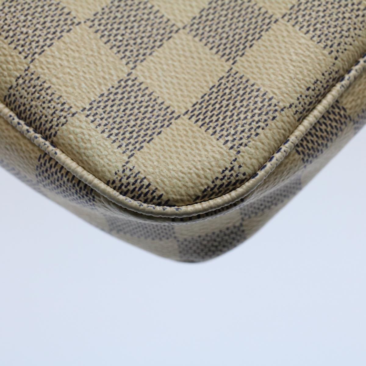 LOUIS VUITTON Damier Azur Pochette Accessoires Pouch N51986 LV Auth 55913