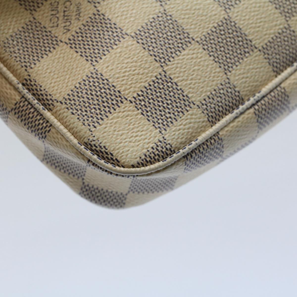 LOUIS VUITTON Damier Azur Pochette Accessoires Pouch N51986 LV Auth 55913