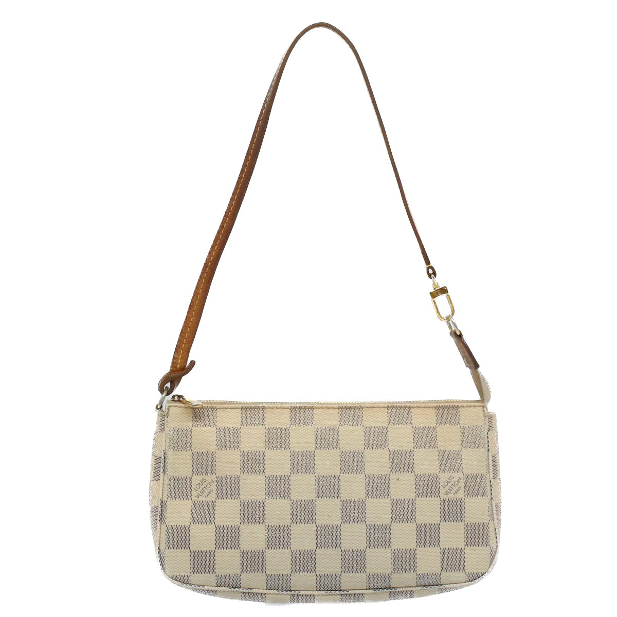 LOUIS VUITTON Damier Azur Pochette Accessoires Pouch N51986 LV Auth 55913