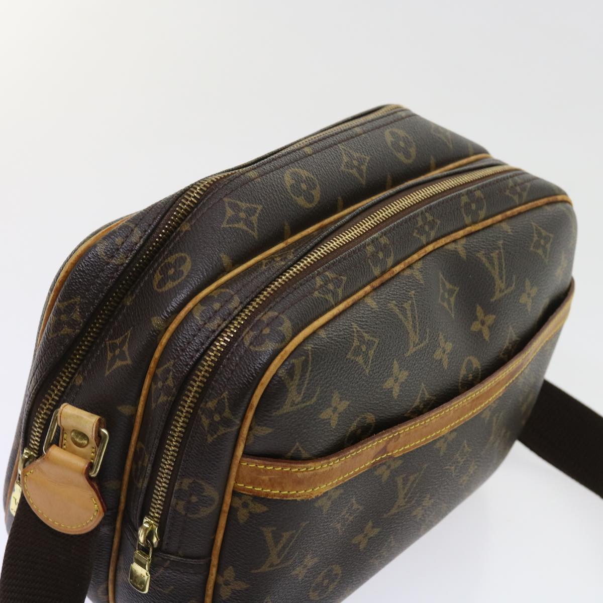 LOUIS VUITTON Monogram Reporter PM Shoulder Bag M45254 LV Auth 55948