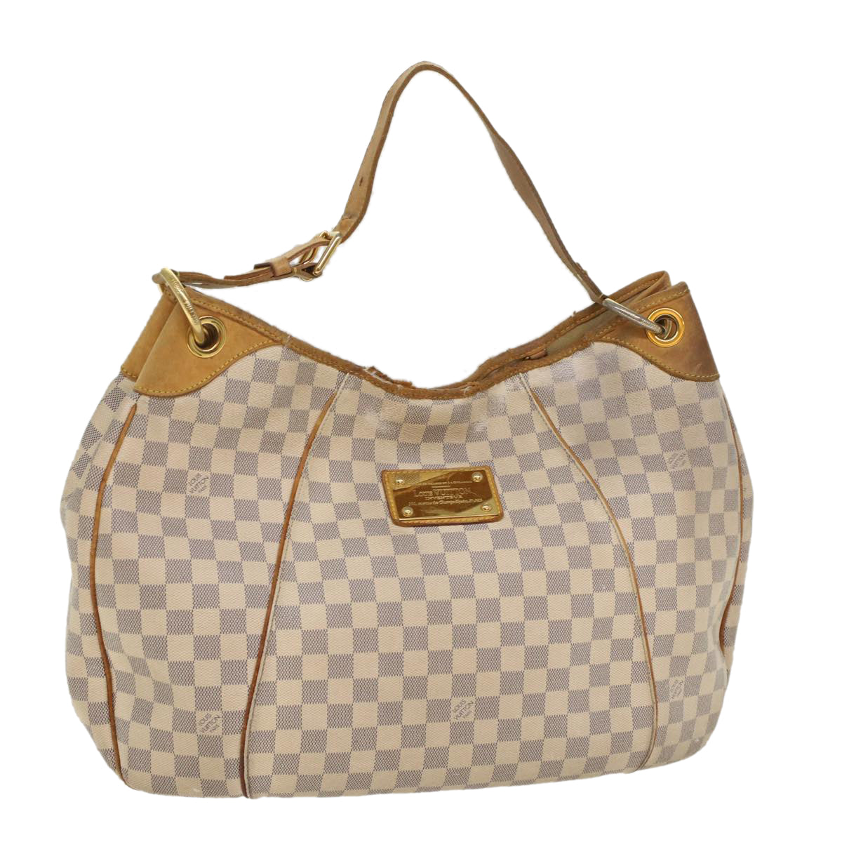 LOUIS VUITTON Damier Azur Galliera GM Shoulder Bag N55216 LV Auth 56044