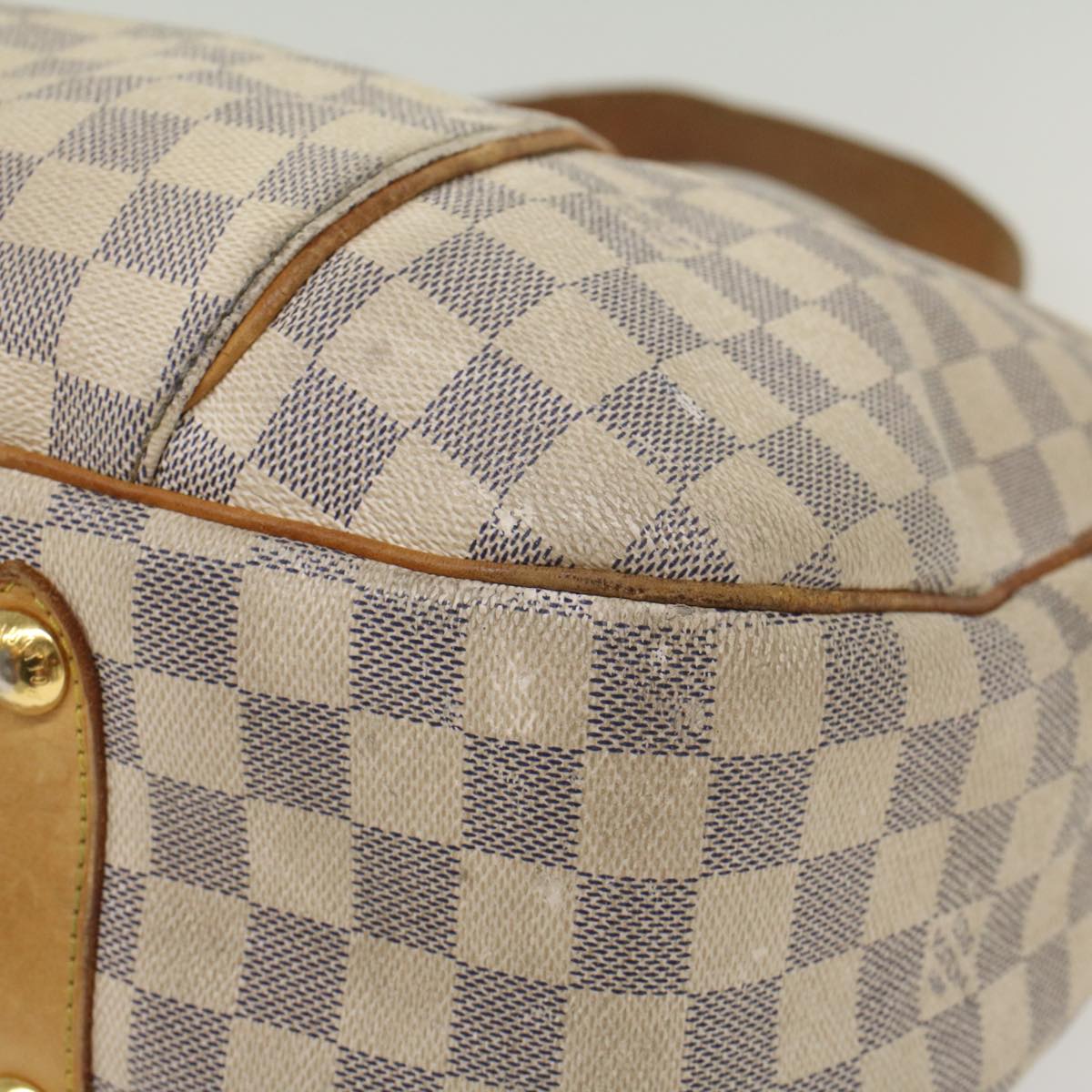 LOUIS VUITTON Damier Azur Galliera GM Shoulder Bag N55216 LV Auth 56044