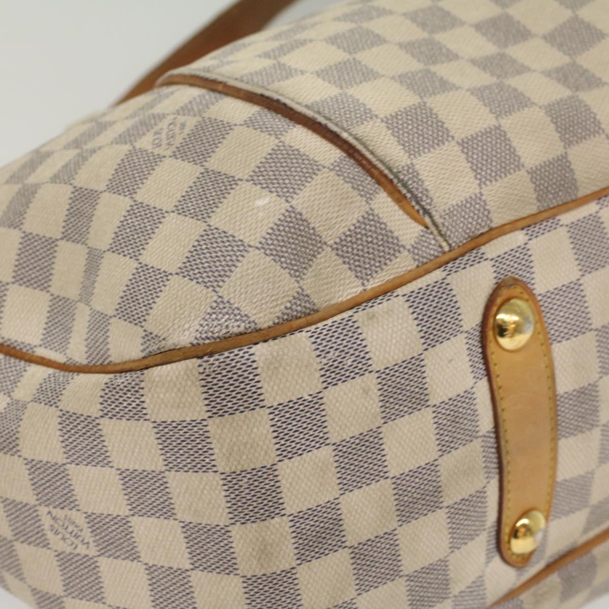 LOUIS VUITTON Damier Azur Galliera GM Shoulder Bag N55216 LV Auth 56044