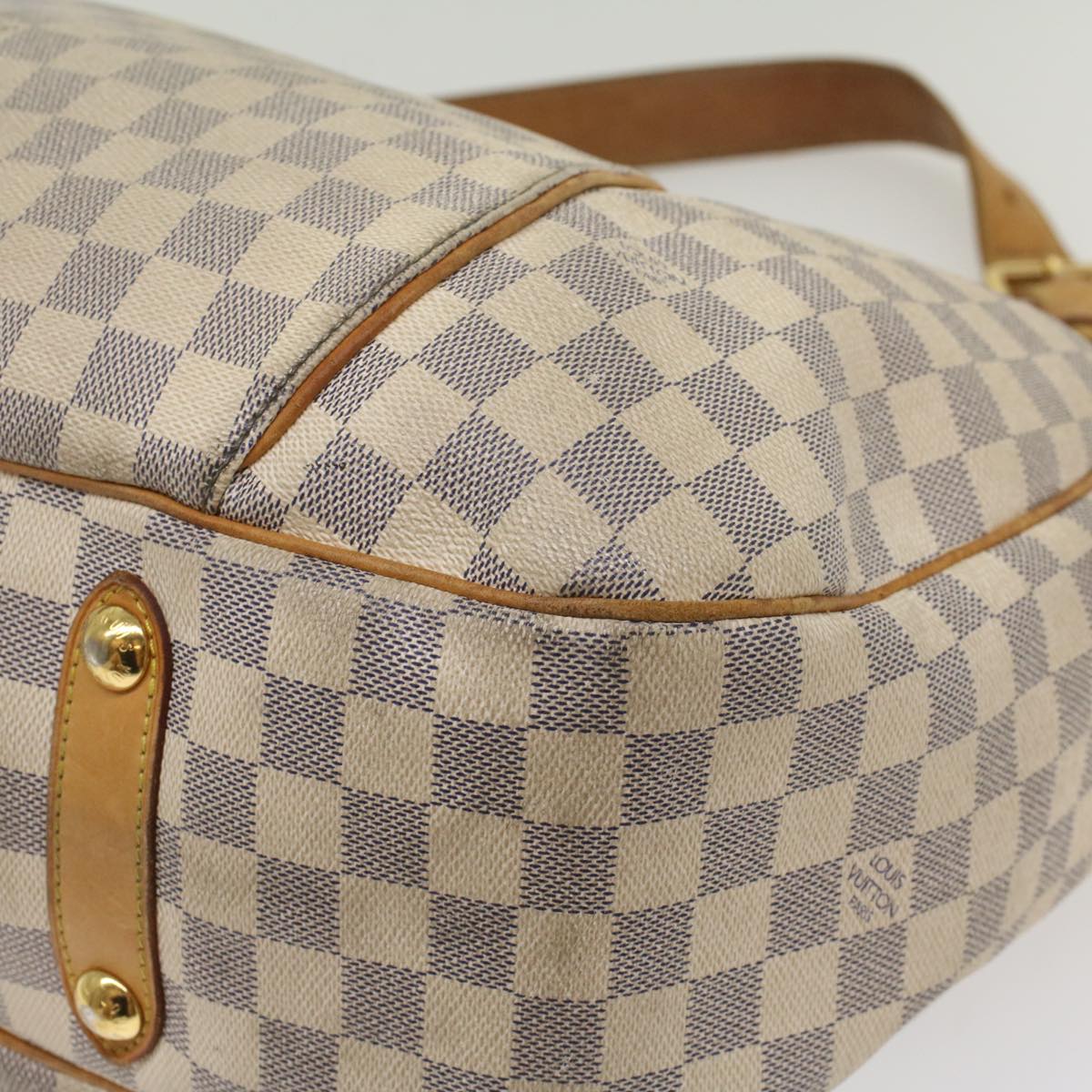 LOUIS VUITTON Damier Azur Galliera GM Shoulder Bag N55216 LV Auth 56044