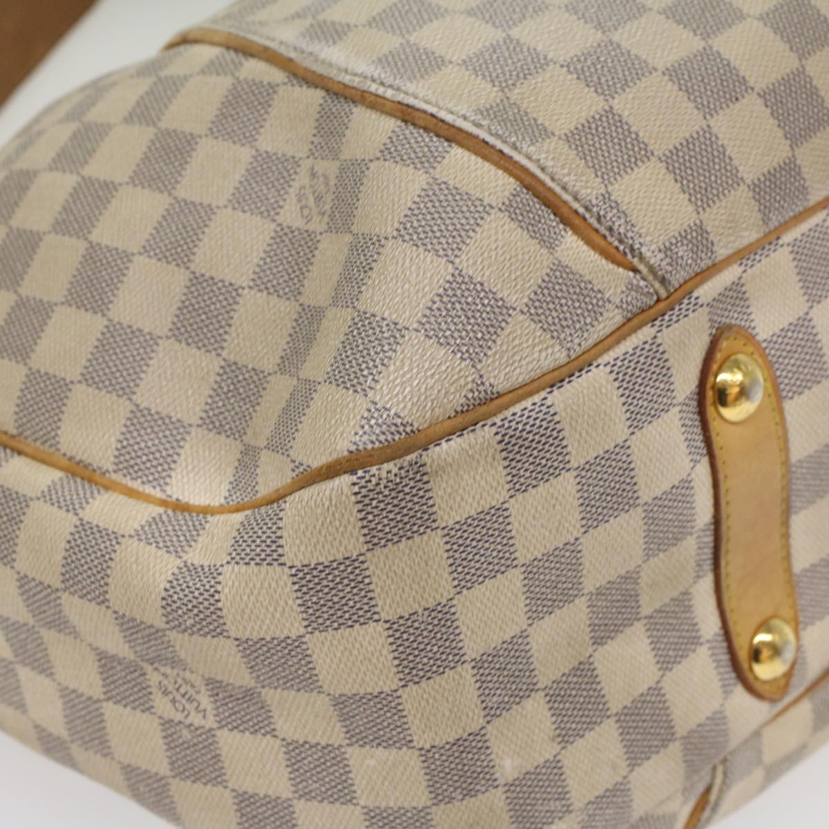 LOUIS VUITTON Damier Azur Galliera GM Shoulder Bag N55216 LV Auth 56044