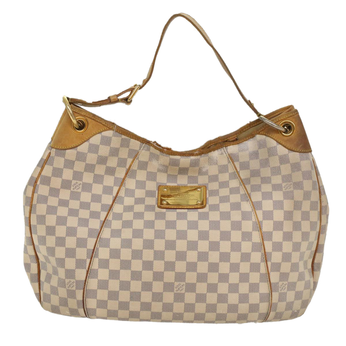 LOUIS VUITTON Damier Azur Galliera GM Shoulder Bag N55216 LV Auth 56044