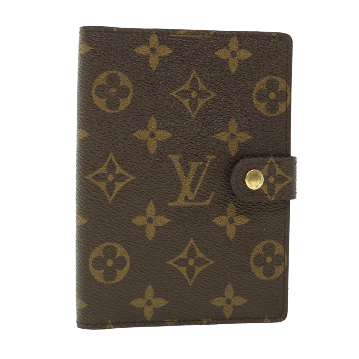 LOUIS VUITTON Monogram Agenda PM Day Planner Cover R20005 LV Auth 56093