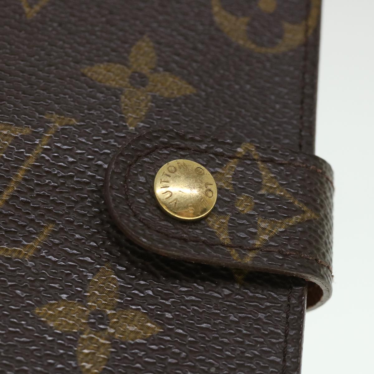 LOUIS VUITTON Monogram Agenda PM Day Planner Cover R20005 LV Auth 56093