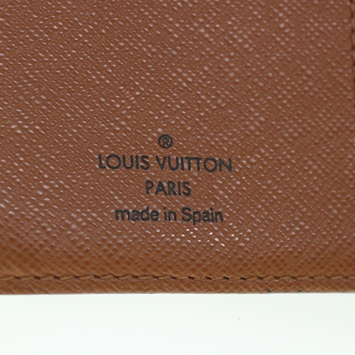 LOUIS VUITTON Monogram Agenda PM Day Planner Cover R20005 LV Auth 56093