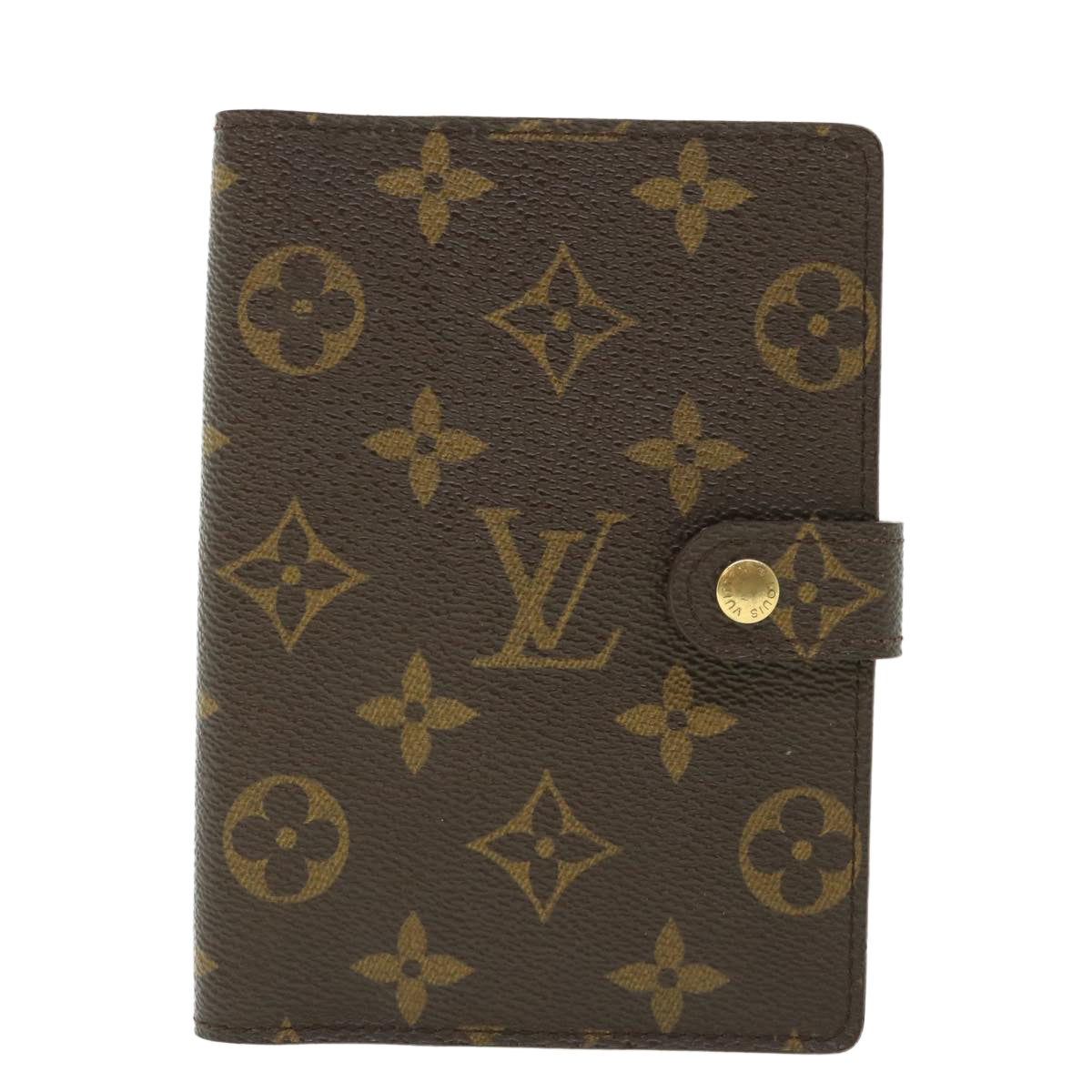 LOUIS VUITTON Monogram Agenda PM Day Planner Cover R20005 LV Auth 56093