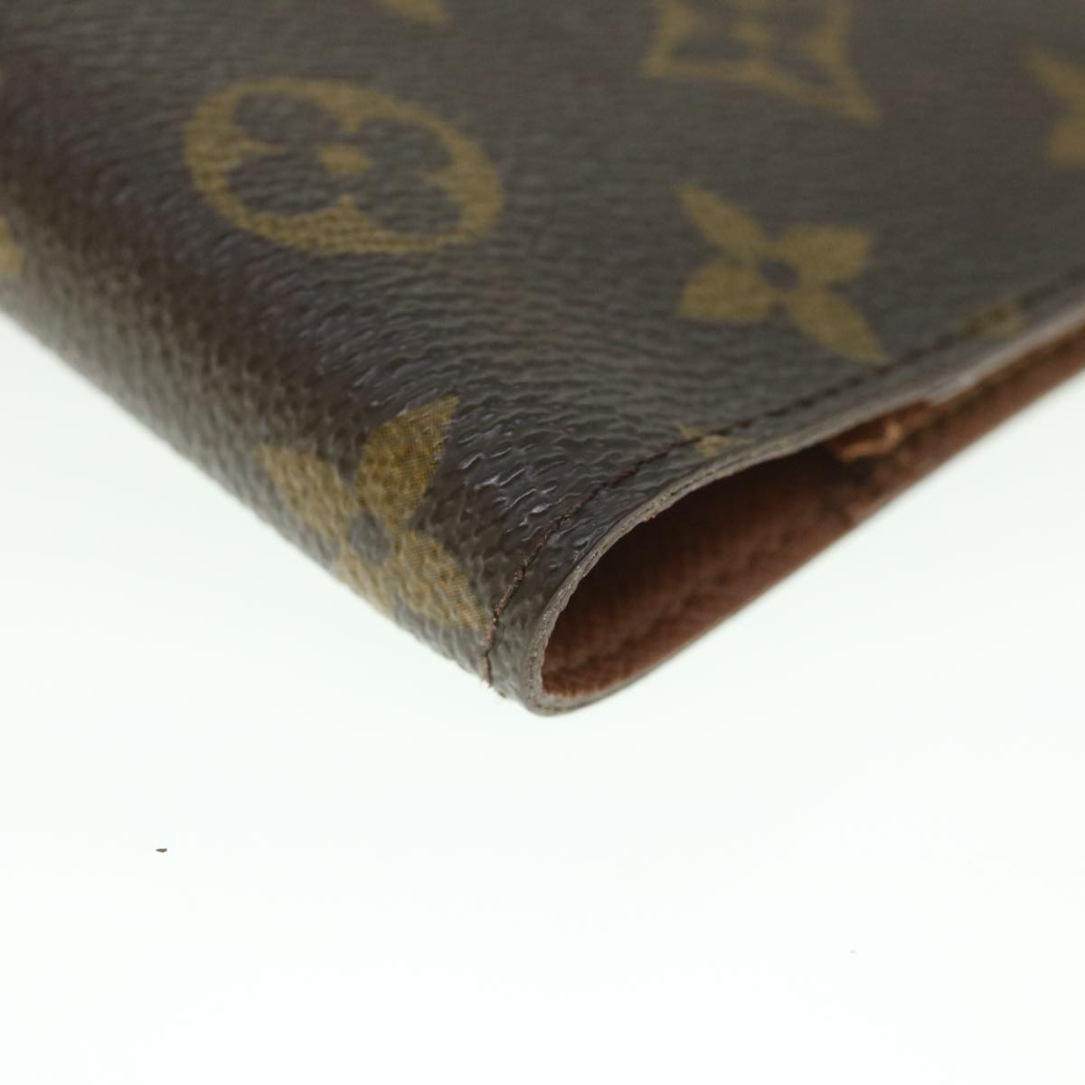 LOUIS VUITTON Monogram Agenda PM Day Planner Cover R20005 LV Auth 56093