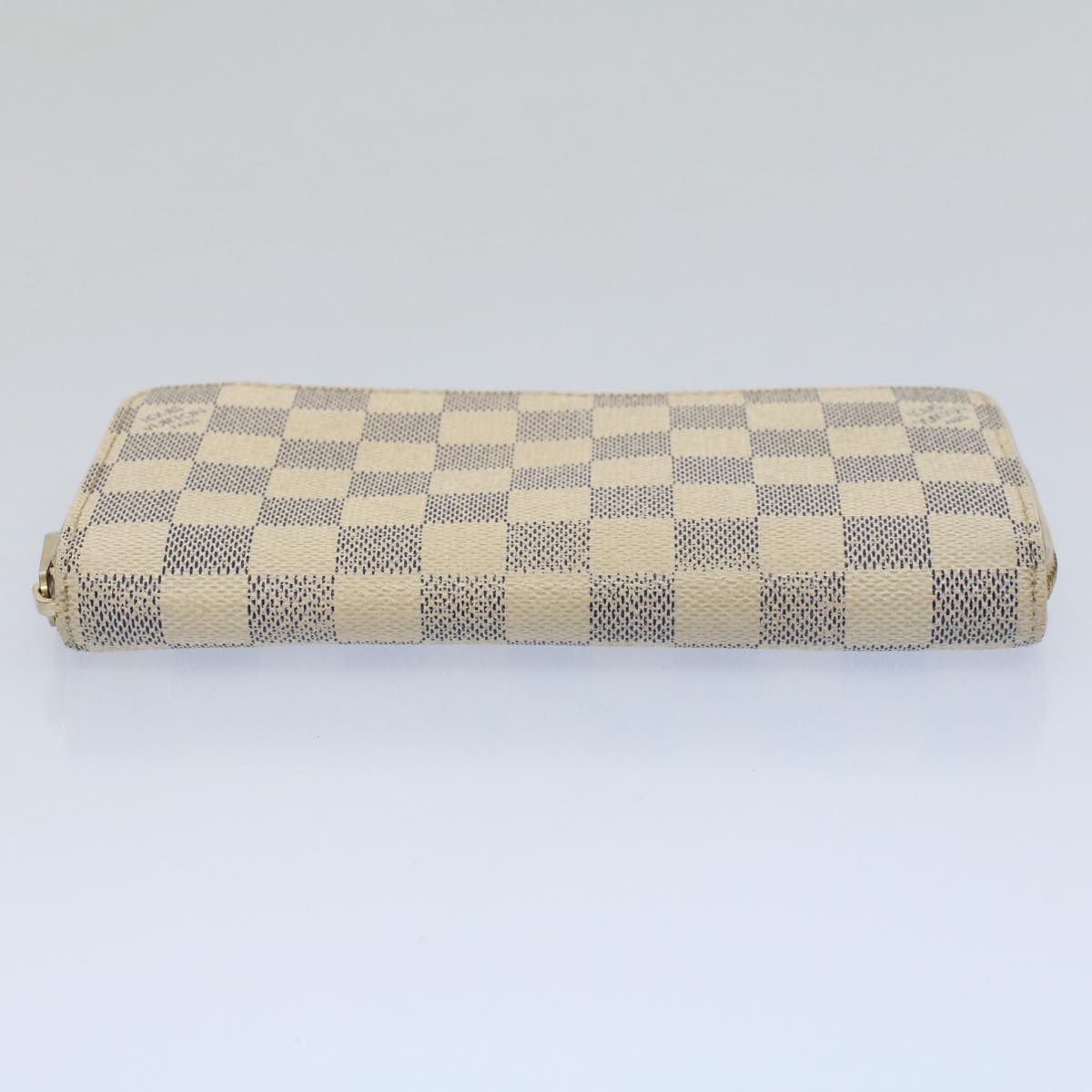 LOUIS VUITTON Damier Azur Zippy Wallet Long Wallet N63503 LV Auth 56094