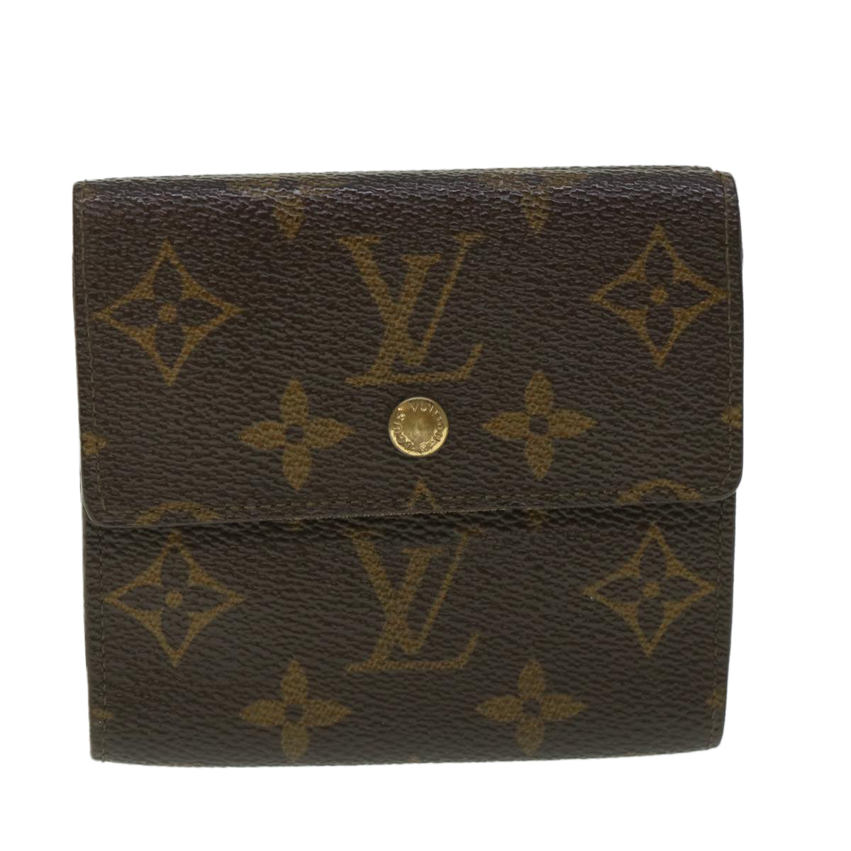 LOUIS VUITTON Monogram Portefeuille Elise Wallet M61654 LV Auth 56111