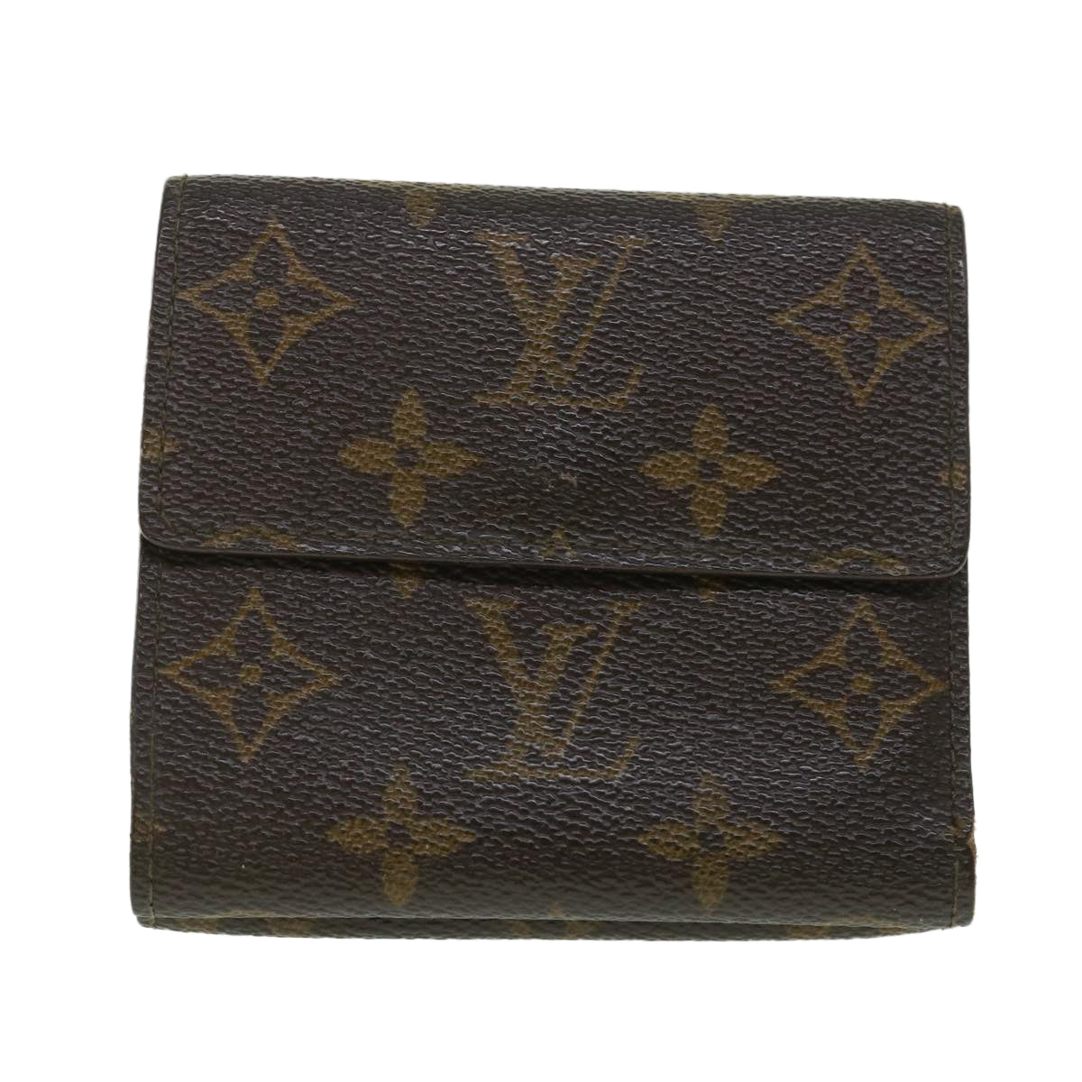 LOUIS VUITTON Monogram Portefeuille Elise Wallet M61654 LV Auth 56111