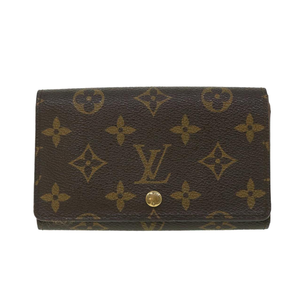 LOUIS VUITTON Monogram Porte Monnaie Billets Tresor Wallet M61730 LV Auth 56112