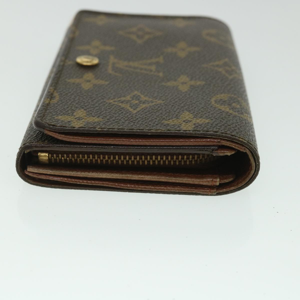 LOUIS VUITTON Monogram Porte Monnaie Billets Tresor Wallet M61730 LV Auth 56112