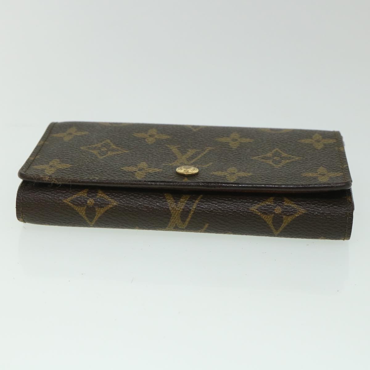 LOUIS VUITTON Monogram Porte Monnaie Billets Tresor Wallet M61730 LV Auth 56112