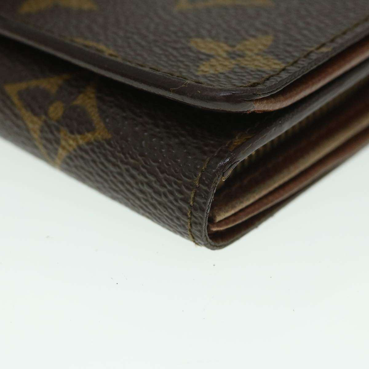 LOUIS VUITTON Monogram Porte Monnaie Billets Tresor Wallet M61730 LV Auth 56112