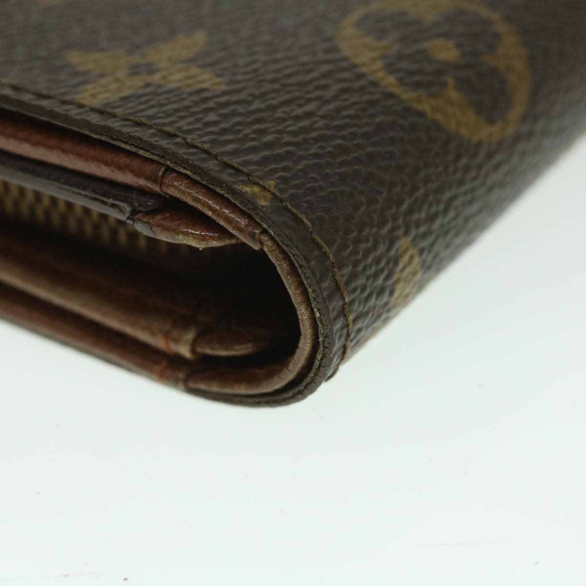 LOUIS VUITTON Monogram Porte Monnaie Billets Tresor Wallet M61730 LV Auth 56112