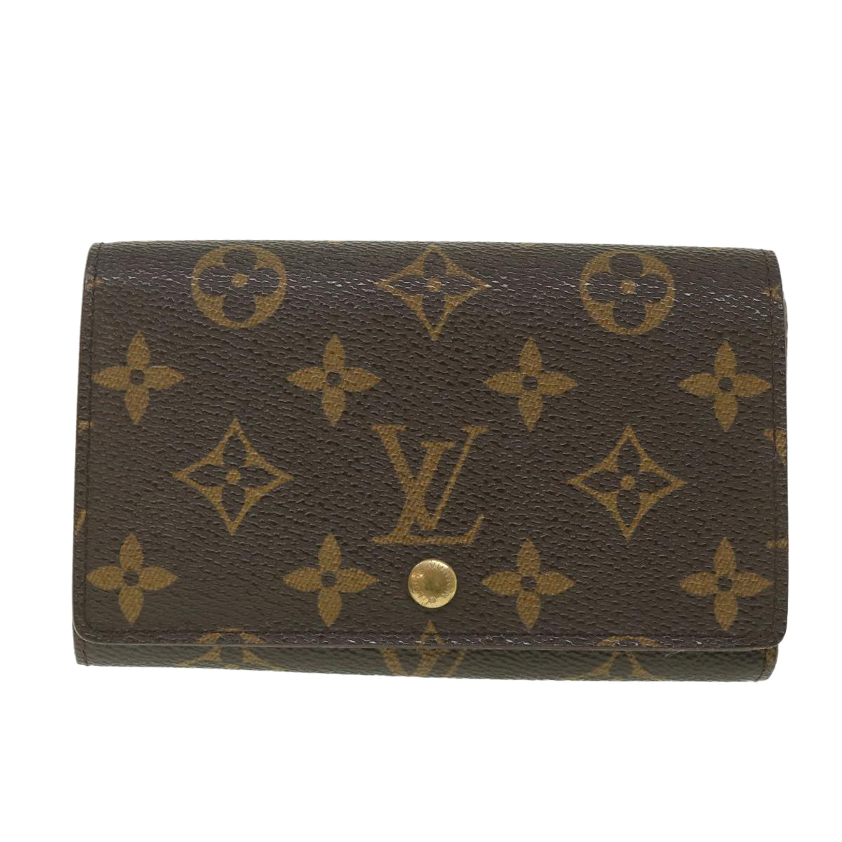 LOUIS VUITTON Monogram Porte Monnaie Billets Tresor Wallet M61730 LV Auth 56113