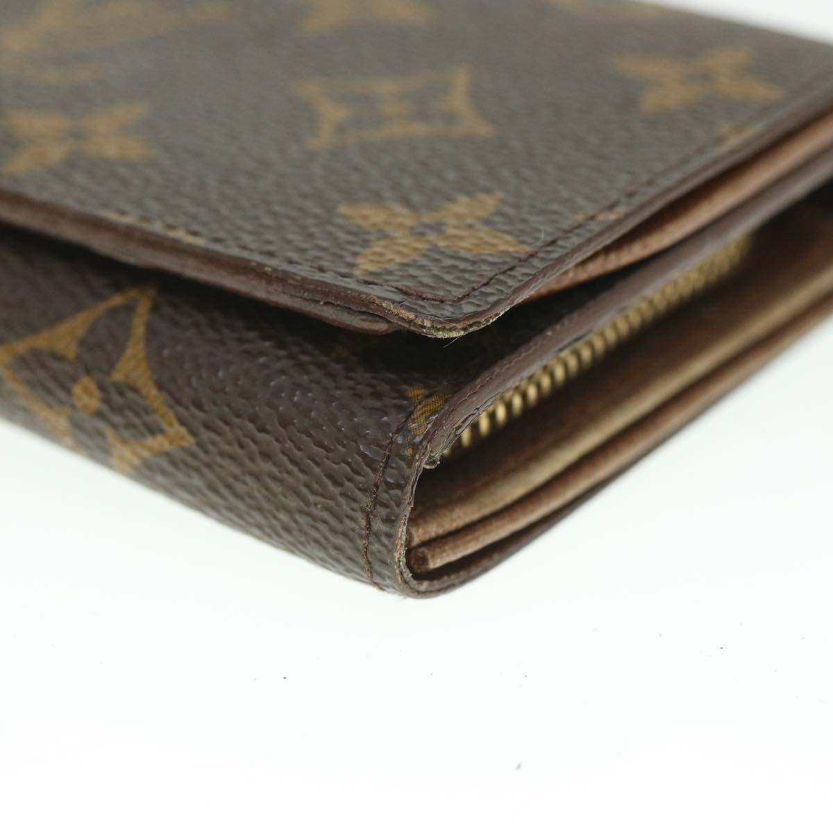 LOUIS VUITTON Monogram Porte Monnaie Billets Tresor Wallet M61730 LV Auth 56113