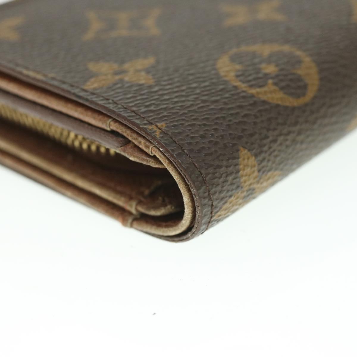 LOUIS VUITTON Monogram Porte Monnaie Billets Tresor Wallet M61730 LV Auth 56113