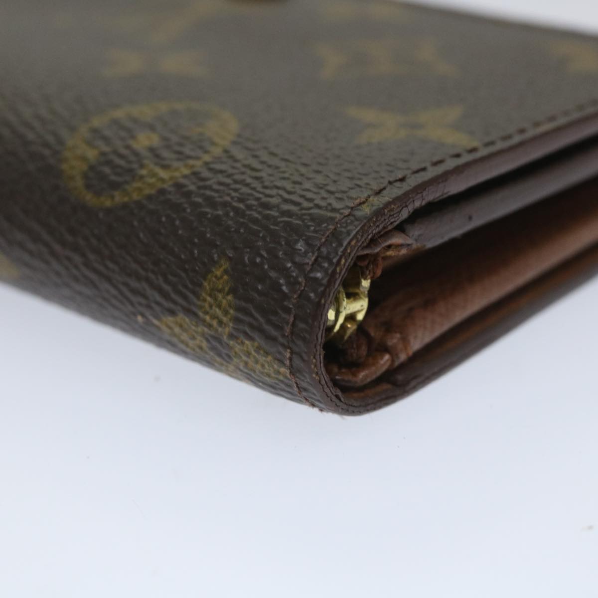 LOUIS VUITTON Monogram Porte Monnaie Billets Tresor Wallet M61730 LV Auth 56114