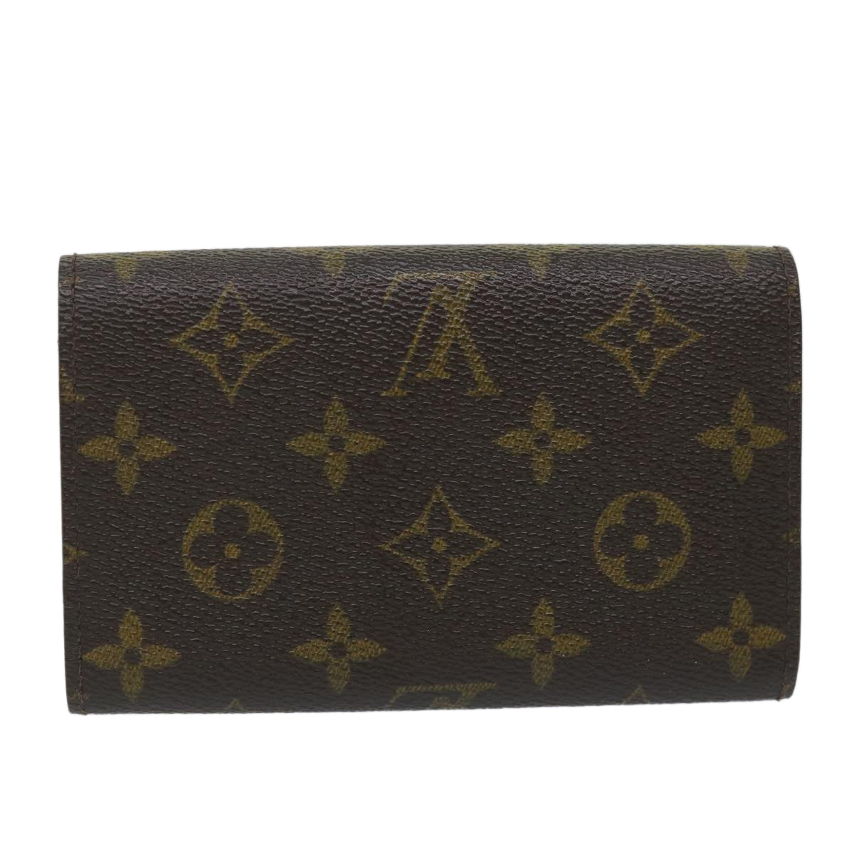 LOUIS VUITTON Monogram Porte Monnaie Billets Tresor Wallet M61730 LV Auth 56114