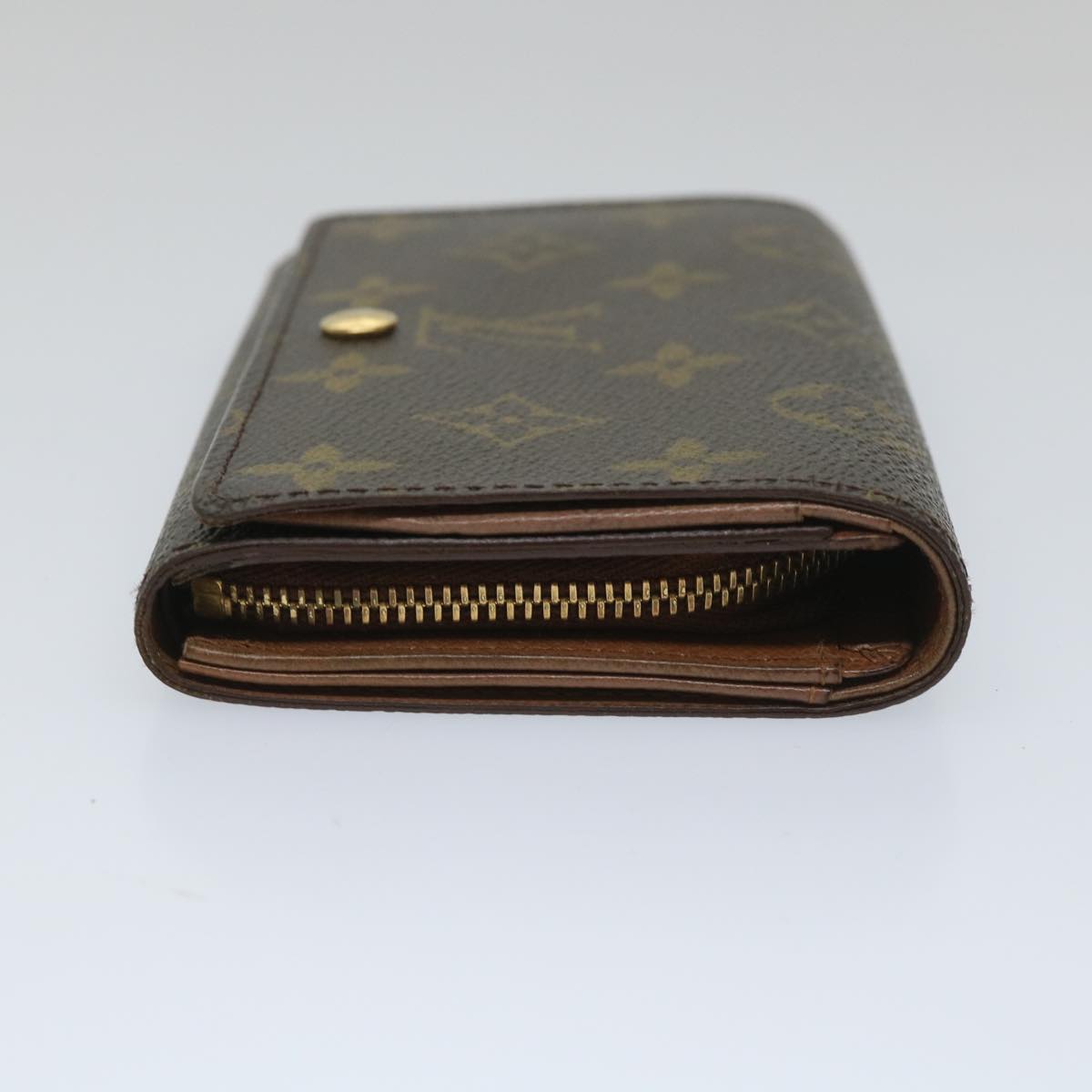 LOUIS VUITTON Monogram Porte Monnaie Billets Tresor Wallet M61730 LV Auth 56114