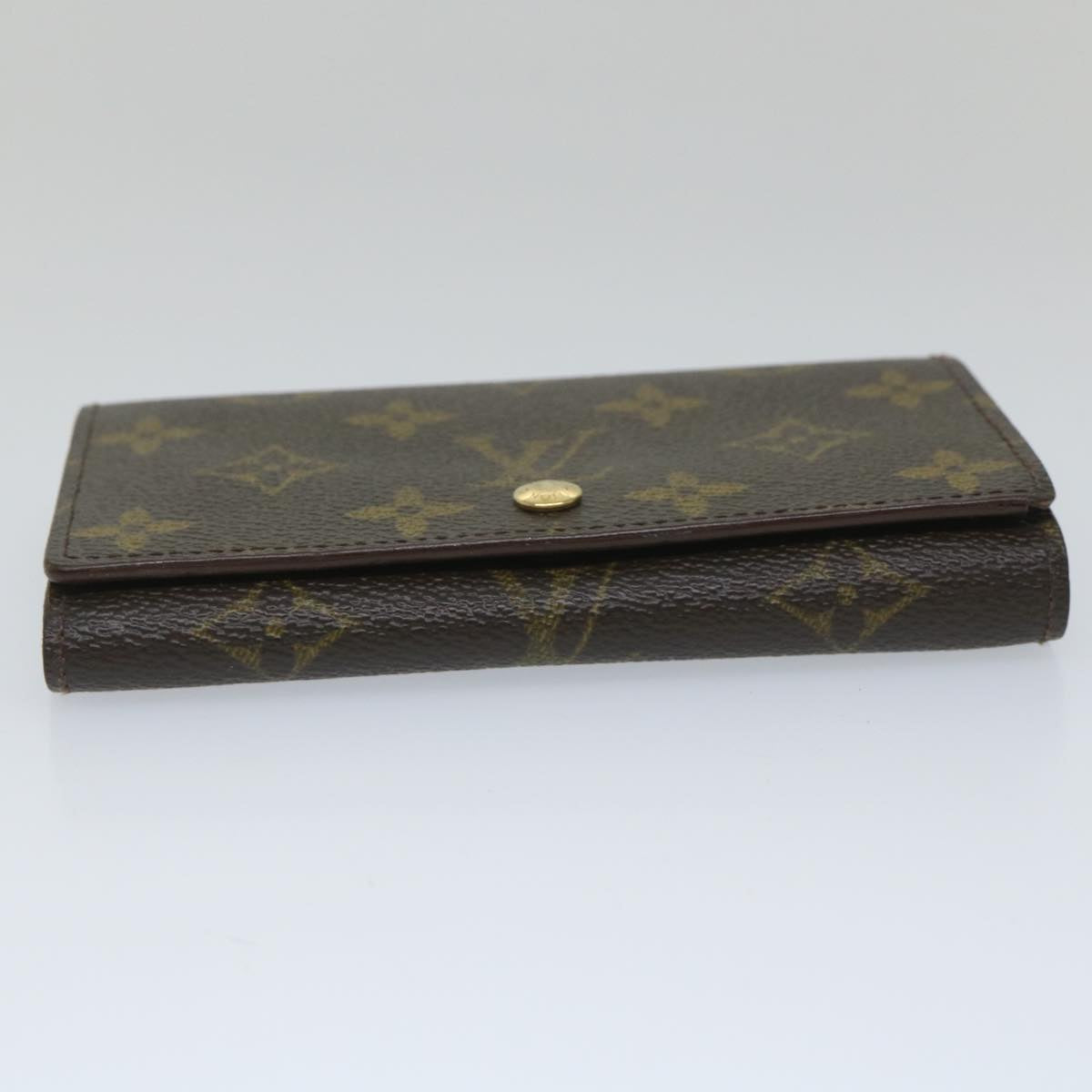 LOUIS VUITTON Monogram Porte Monnaie Billets Tresor Wallet M61730 LV Auth 56114