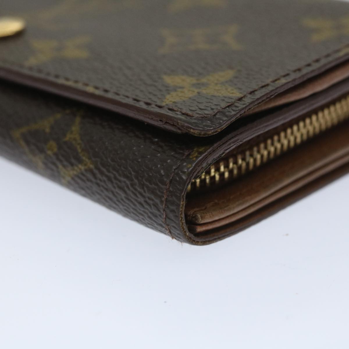 LOUIS VUITTON Monogram Porte Monnaie Billets Tresor Wallet M61730 LV Auth 56114