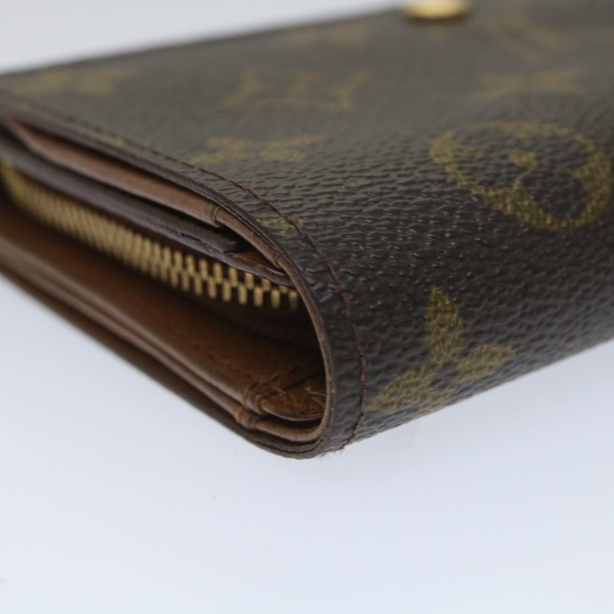 LOUIS VUITTON Monogram Porte Monnaie Billets Tresor Wallet M61730 LV Auth 56114