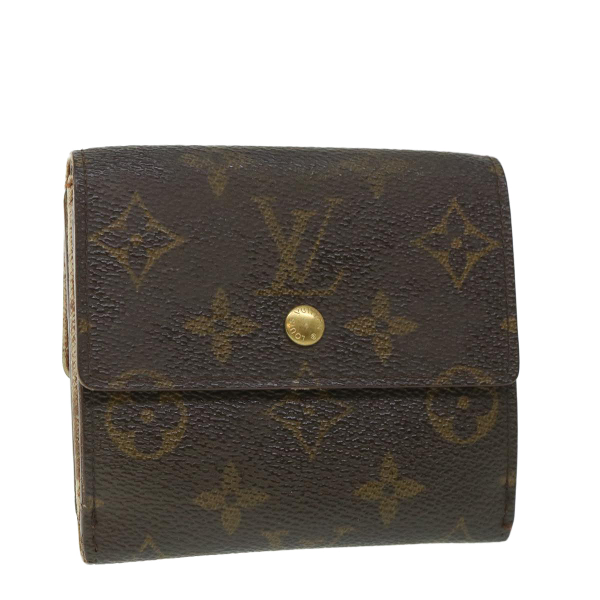 LOUIS VUITTON Monogram Portefeuille Elise Wallet M61654 LV Auth 56115