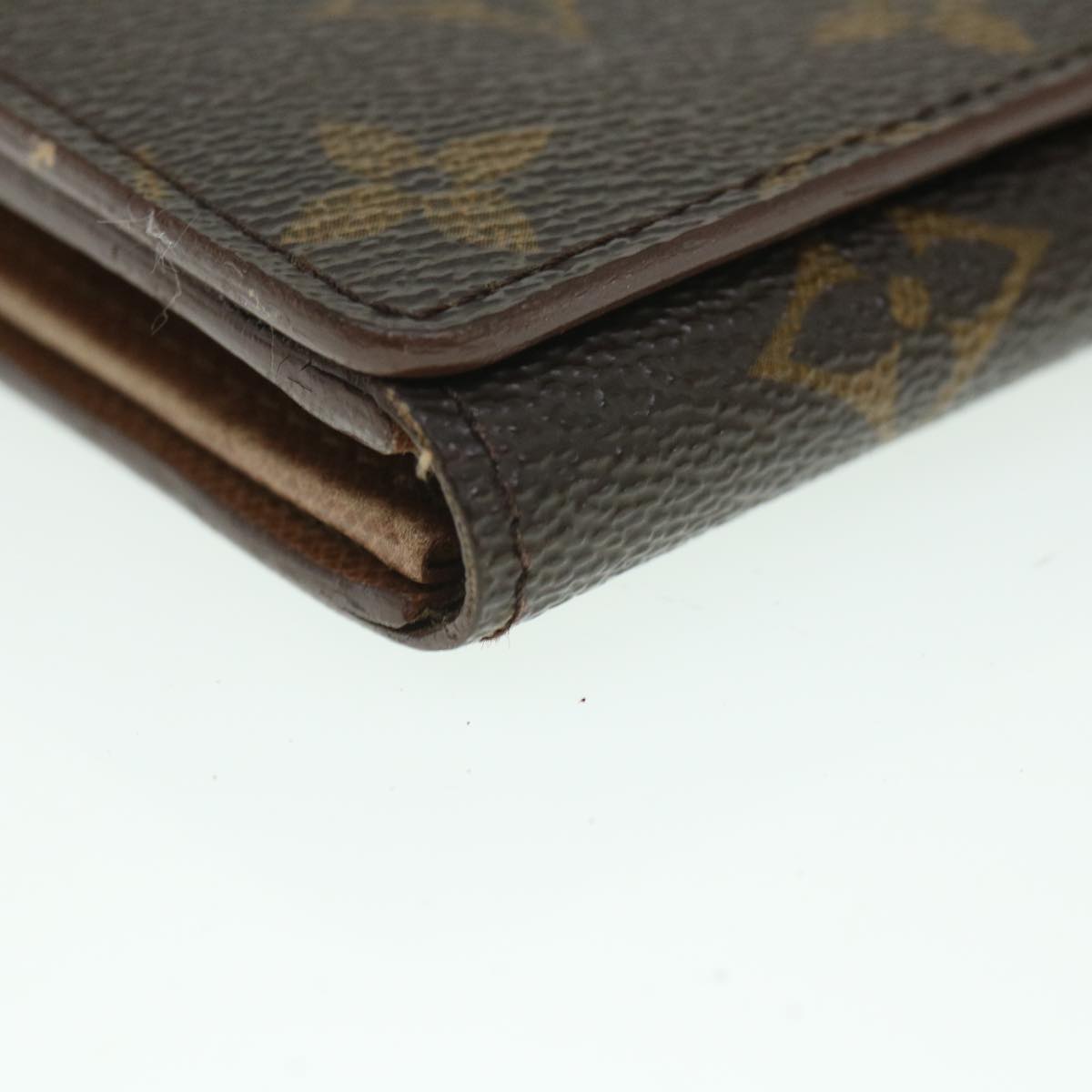 LOUIS VUITTON Monogram Porte Monnaie Billets Tresor Wallet M61730 LV Auth 56116