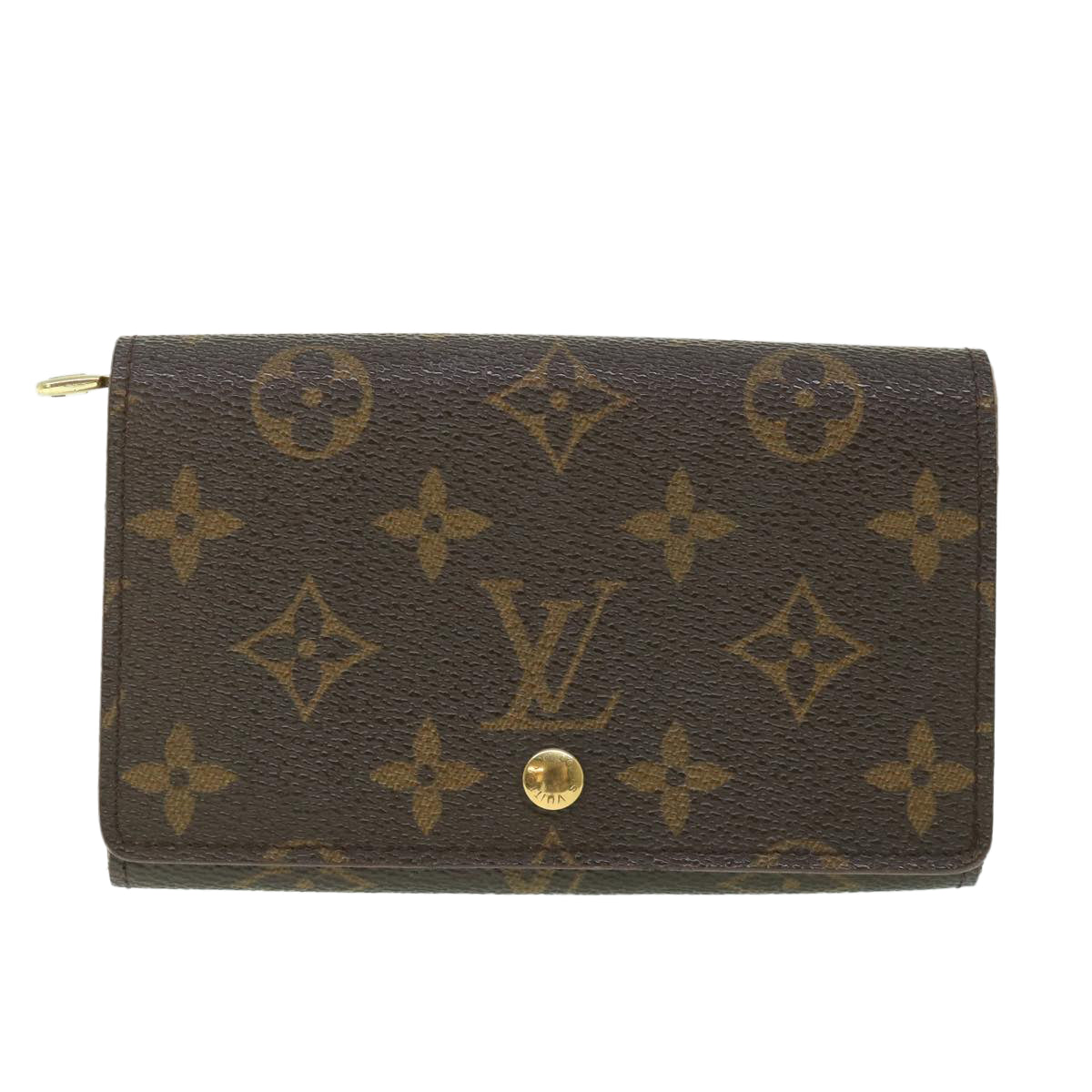 LOUIS VUITTON Monogram Porte Monnaie Billets Tresor Wallet M61730 LV Auth 56116