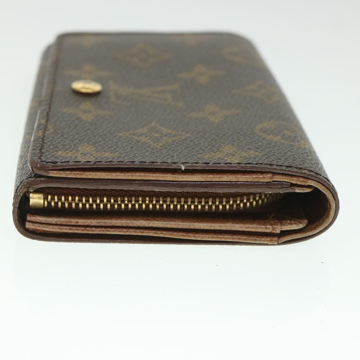 LOUIS VUITTON Monogram Porte Monnaie Billets Tresor Wallet M61730 LV Auth 56116