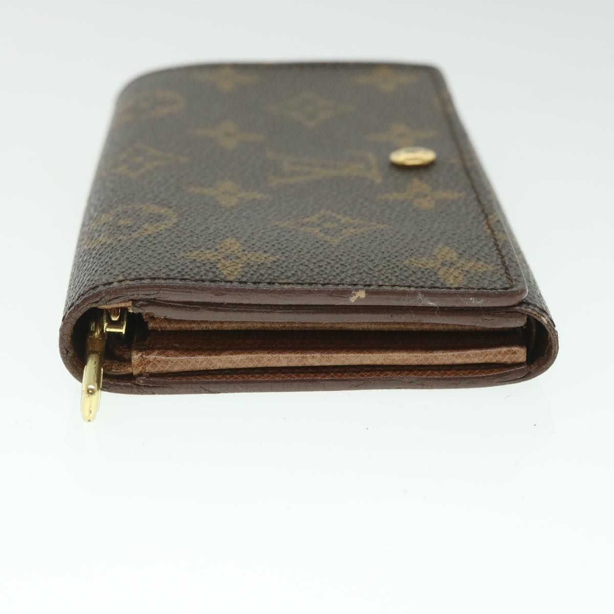 LOUIS VUITTON Monogram Porte Monnaie Billets Tresor Wallet M61730 LV Auth 56116