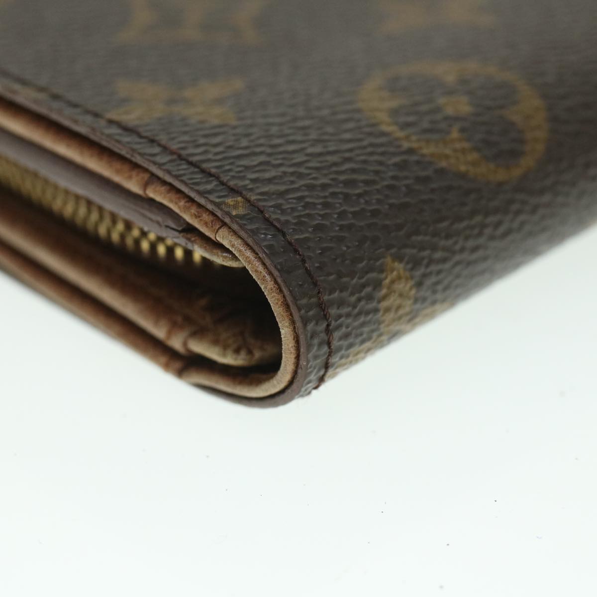 LOUIS VUITTON Monogram Porte Monnaie Billets Tresor Wallet M61730 LV Auth 56116