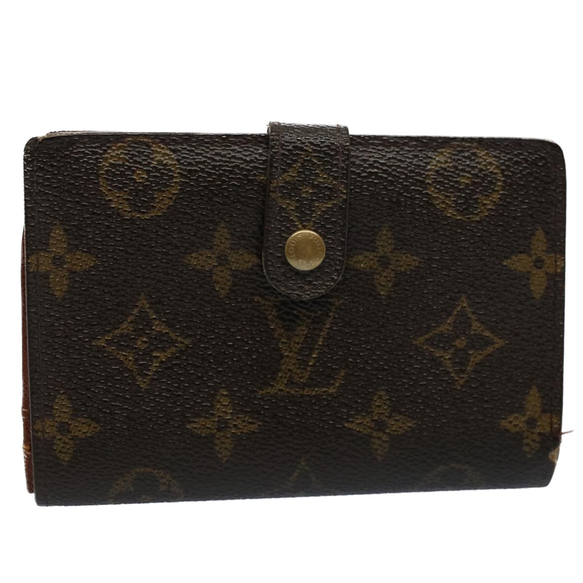 LOUIS VUITTON Monogram Porte Monnaie Billets Viennois Wallet M61663 Auth 56117