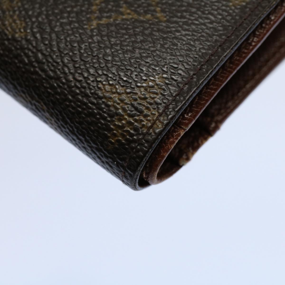 LOUIS VUITTON Monogram Porte Monnaie Billets Viennois Wallet M61663 Auth 56117