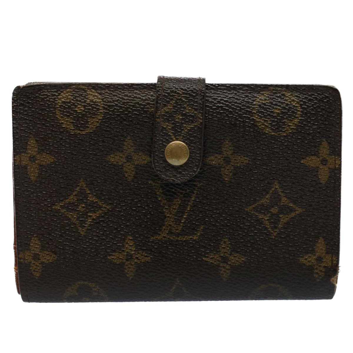 LOUIS VUITTON Monogram Porte Monnaie Billets Viennois Wallet M61663 Auth 56117