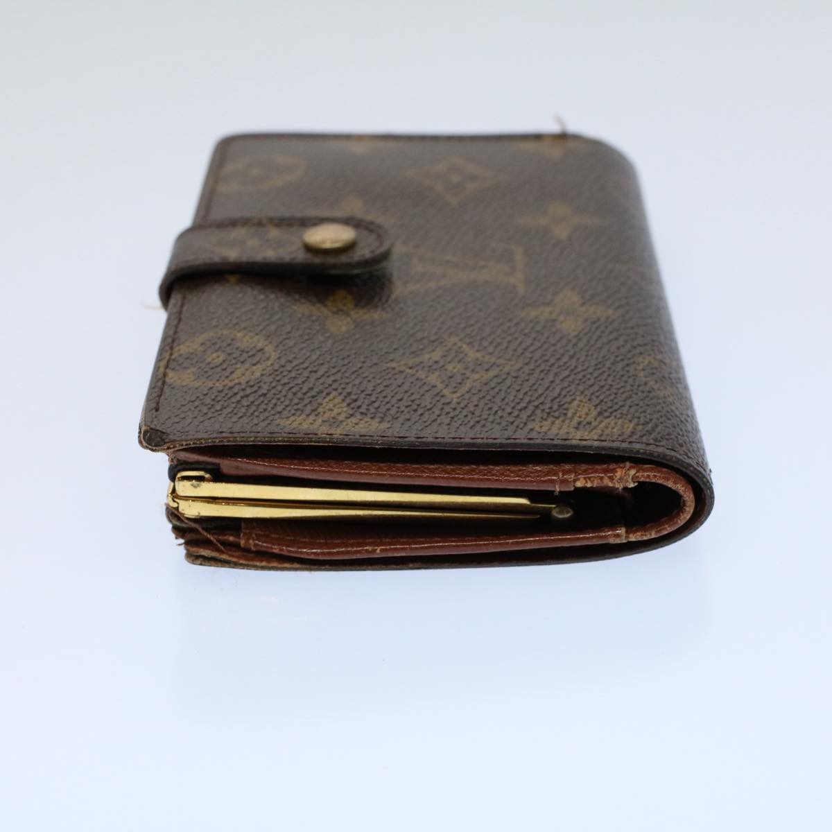 LOUIS VUITTON Monogram Porte Monnaie Billets Viennois Wallet M61663 Auth 56117