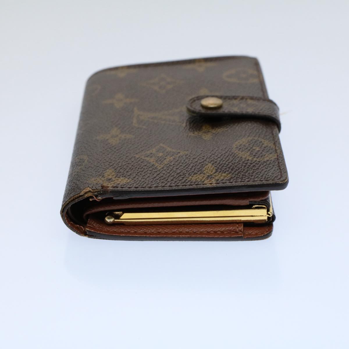 LOUIS VUITTON Monogram Porte Monnaie Billets Viennois Wallet M61663 Auth 56117