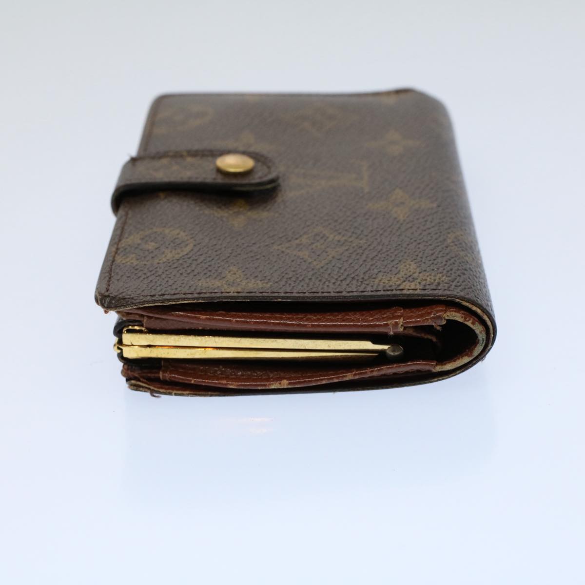 LOUIS VUITTON Monogram Porte Monnaie Billets Viennois Wallet M61663 Auth 56118