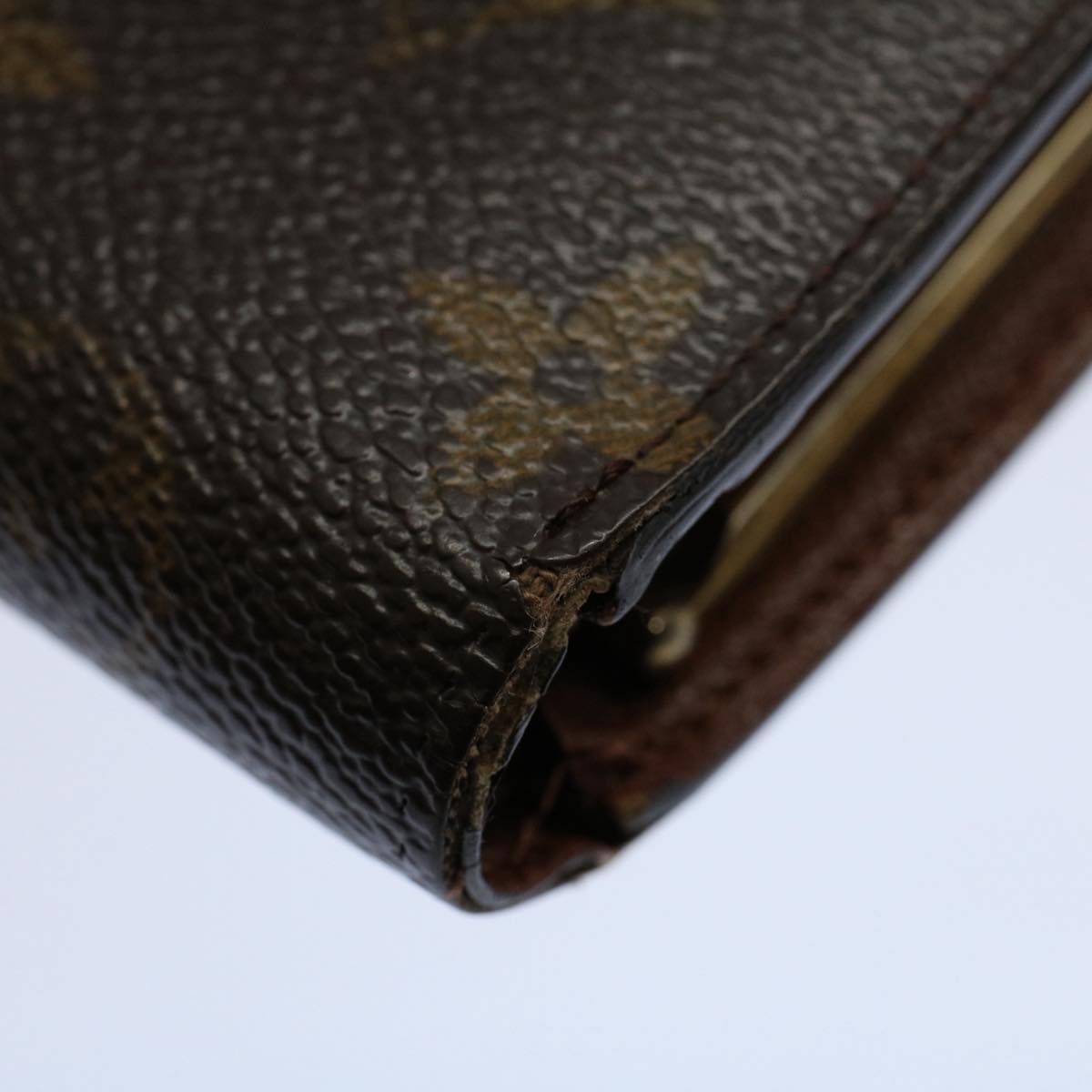 LOUIS VUITTON Monogram Porte Monnaie Billets Viennois Wallet M61663 Auth 56118