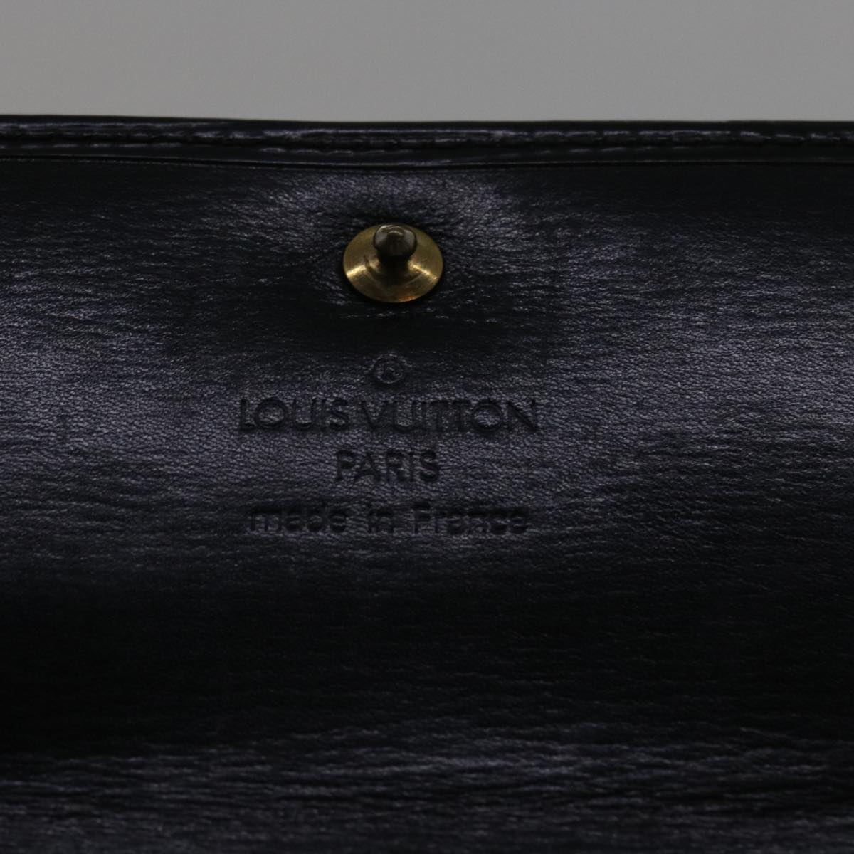 LOUIS VUITTON Epi Pochette Porte Monnaie Credit Wallet Noir M63572 LV Auth 56119