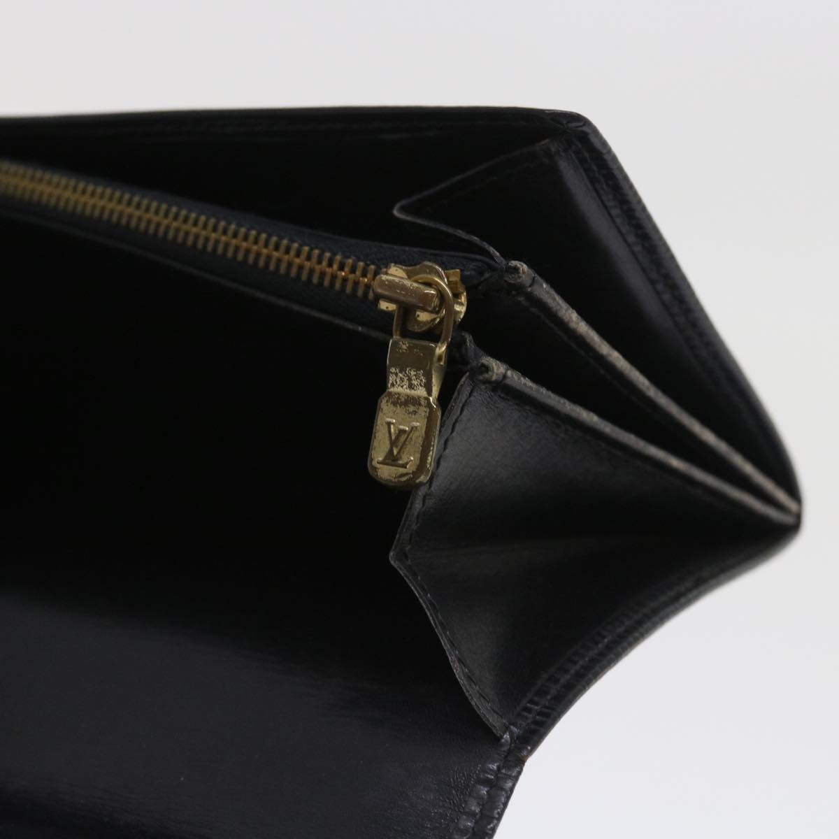 LOUIS VUITTON Epi Pochette Porte Monnaie Credit Wallet Noir M63572 LV Auth 56119