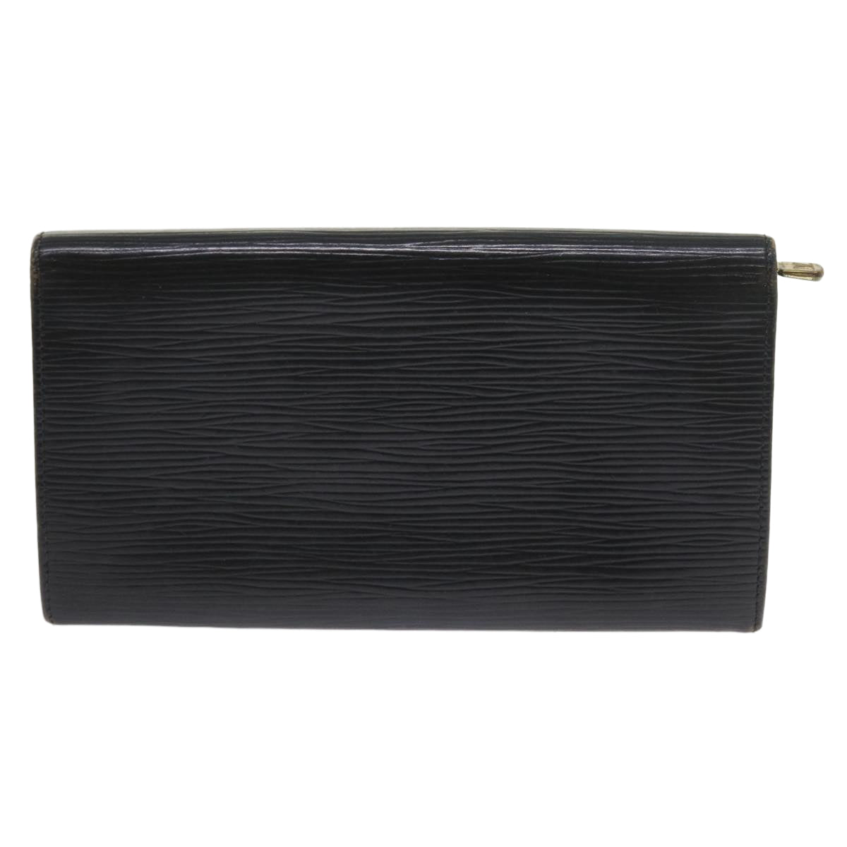 LOUIS VUITTON Epi Pochette Porte Monnaie Credit Wallet Noir M63572 LV Auth 56119