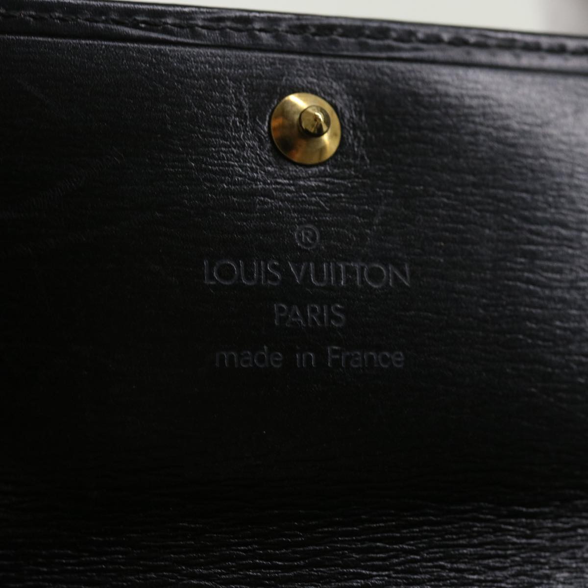 LOUIS VUITTON Epi Pochette Porte Monnaie Credit Wallet Noir M63572 LV Auth 56120