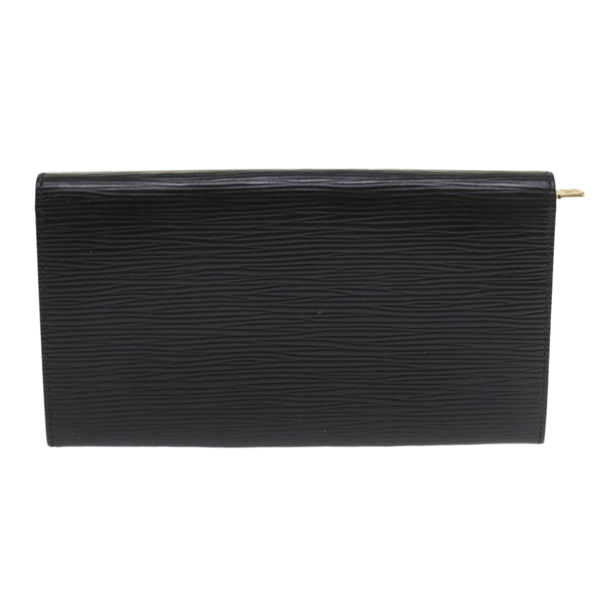 LOUIS VUITTON Epi Pochette Porte Monnaie Credit Wallet Noir M63572 LV Auth 56120